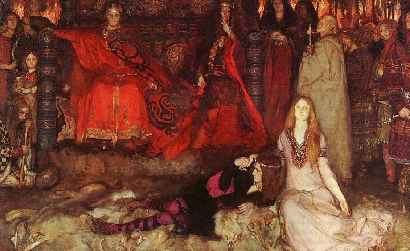 The Play Scene in Hamlet, Abbey, Edwin Austin